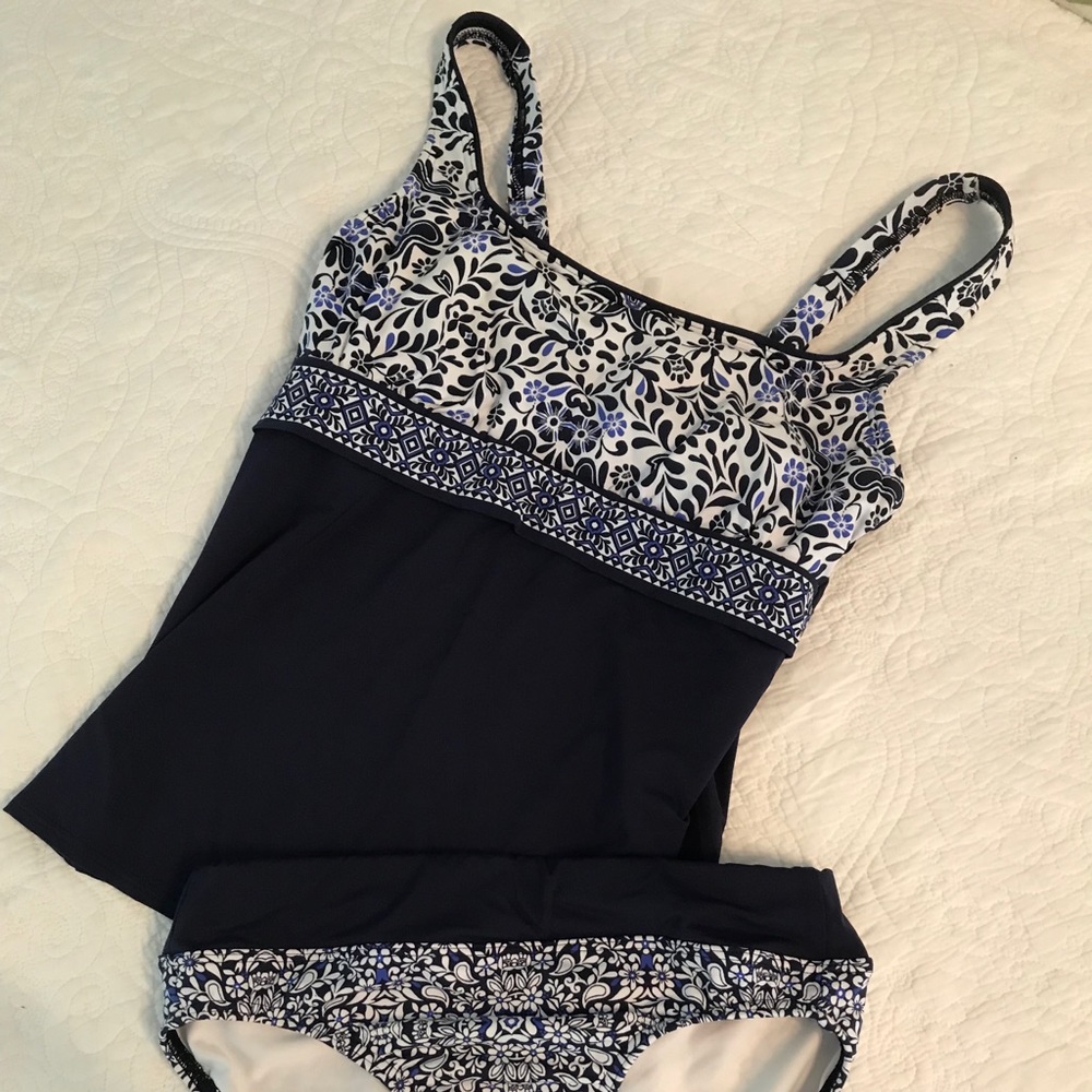 Lands End swimsuit.